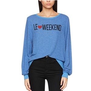 Wildfox Le Weekend Baggy Beach Jumper